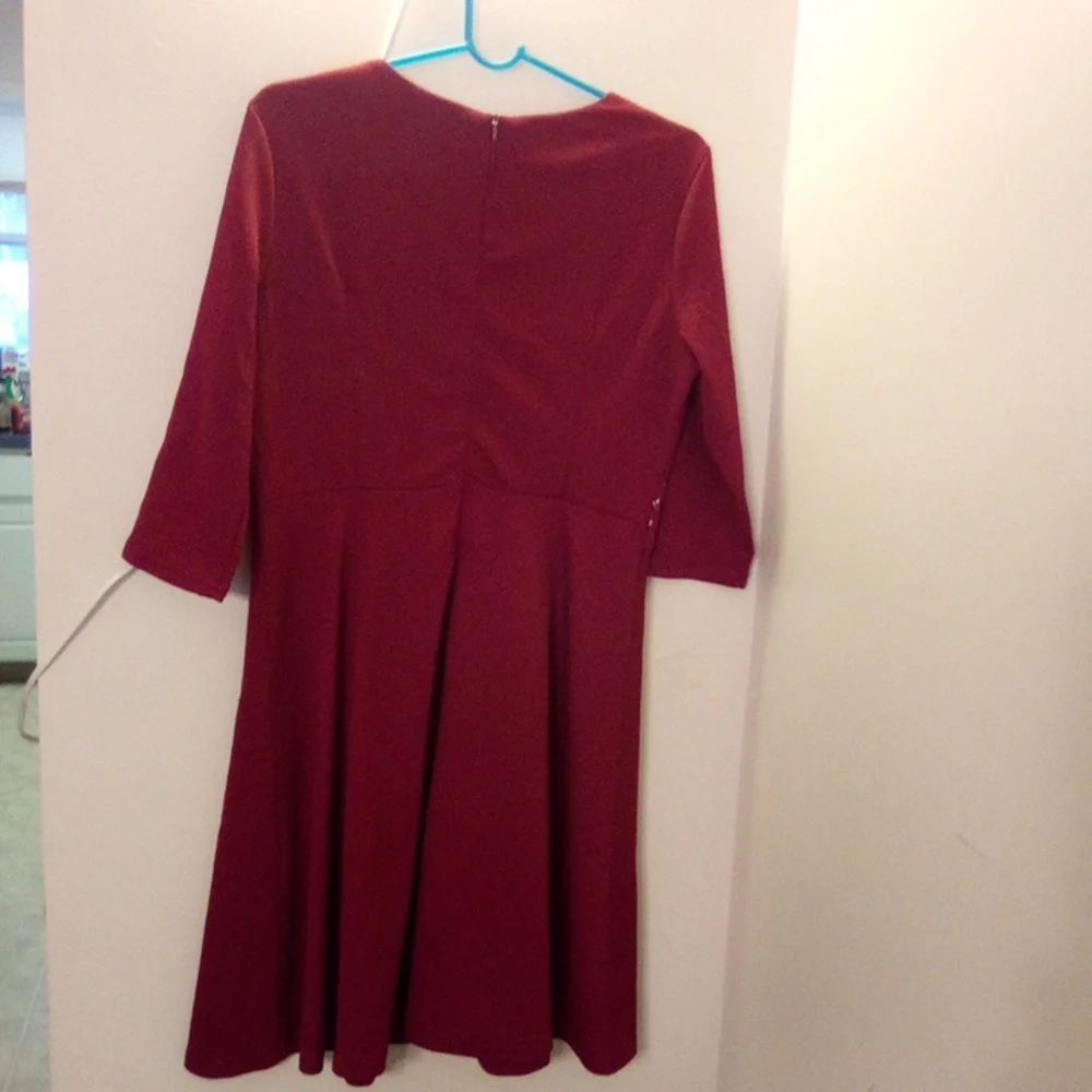 HOMEYEE DRESS  NEW SIZE 2XL BURGUNDY - Picture 10 of 10